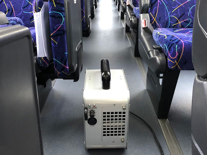 オゾン脱臭装置による除菌・消臭