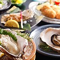 夏の眼下に広がる海の眺望とともに楽しむ！名代 的矢牡蠣料理